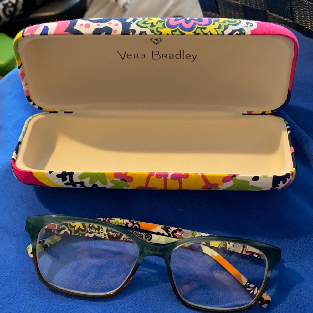 Vera Bradley glasses with matching case